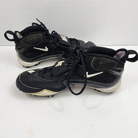 Nike Merciless Shark Black White Football Cleats Shoes 349035-011 Men's Size 8 - Picture 5 of 8